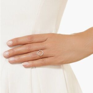 Monica Vinader Riva Diamond Hoop Ring